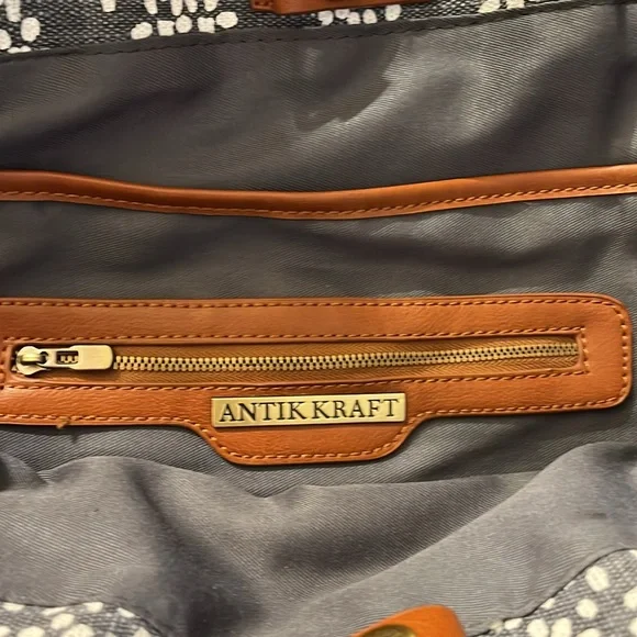 Large Antik Kraft Boho tote bag - EUC - Picture 8 of 12